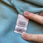 Free People Clear Skies Turquoise Blue Asymmetrical Long Sleeve Tunic Dress Sz L Photo 6