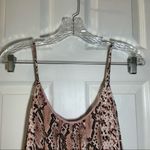 Adrienne  Pink-Tan Snake Print Sleeveless Cami Dress Small Photo 2