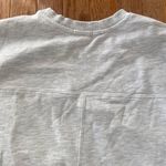 Garage light heathered gray Venice Italy embroidered crewneck Photo 5