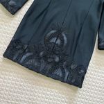 Alexis $759 NWOT  Embroidered Women's Black Coat Size M Photo 11