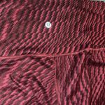 Lululemon  Women's Maroon/Black Patterned Crop Leggings size 10 Photo 1