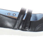 Vionic  Double Strap Cala Black Leather Mary Jane Wedge Shoes 7.5 Photo 0