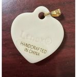 Lenox Porcelain Heart Pendant Blue Birthstone Gold Design Photo 1