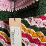 BCBGeneration Multicolor Chevron Stripe Crochet Knit One Shoulder Crop Top M Photo 5