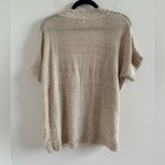 Mossimo Supply Co. Tan Short Sleeve Crochet Open Front Cardigan Size Large NEW Photo 3