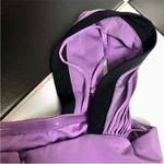BCBG MAXAZRIA Y2K Mini Dress Grecian Draped One Shoulder Lilac Purple Toga Greek Photo 7