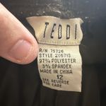 TEDDI Women’s Tracksuit Jacket Size Large Brown Zip Front Embroidered Floral Photo 15