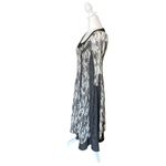Picadilly Fashion Gothic Witchy Midi Dress Black White Layered Womens Size XS Photo 9