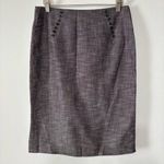 Iz Byer I.Z Byer California Dark Gray Business Office Skirt W/ Button Detail Size 7 Photo 0