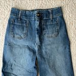Anthropologie  Pilcro‎ The Skipper Wide Leg Cropped Sailor Jeans 25 Tall 25T 25L Photo 4