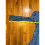 Everlane Ever New Melbourne Women’s 4 Madison Pleated Plisse Blue Sparkle Mini Dress Photo 4