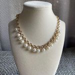 Anne Klein NWT  Gold and Pearl Necklace, 16" + 3" Extender Photo 0