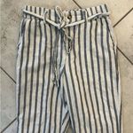 American Eagle  Linen Striped Pants MEDIUM Photo 2