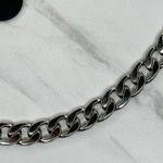 Silver Tone Flat Chain Link Belt Y2K Festival One Size (OS) ✨ Photo 5