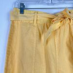 Tribal Jeans NWT Linen Blend Belted Shorts in Soft Yellow Size Petite Small PS Photo 1