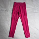 GapFit PowerMove High Rise Ankle Leggings Women's Size Small Bright Pink Pockets Photo 4