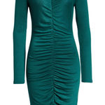Leith  • Midi Dress • Ruched Front • Green • Large Photo 0