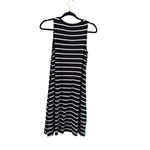 Women's Time and Tru Black & White Striped Sleeveless Dress S Photo 9