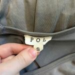 POL Gray V-Neck Top 3/4 Sleeves Basic Solid Casual Tee Womens Size S Photo 3