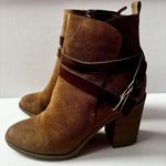 Madden Girl Eliot Dark Tan Ankle Boots Booties Women's Size 8 US Casual Work Fun Photo 2