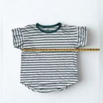 Madewell Women’s Whisper Crew Neck Tee Lobster Stripe/Green White Cotton/Medium Photo 9