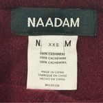 Naadam Cashmere Cropped Pants High Waisted Straight Leg Maroon Burgundy Size XXS Red Photo 7