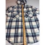 Boston Traders Womens Flannel Shirt Jacket Plaid Hooded Sherpa Lined S Small Photo 3