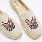 Soludos  Frenchie Dog Espadrilles Slip Ons Size 8.5 Photo 0