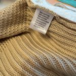 fab'rik  Mixed Media Knit Jacket in Cream and Tan Fur Shrug M/L Photo 5