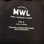 Madewell MWL Make Weekends Longer High Rise Leggings Women’s Sz L Solid Black GN Photo 2