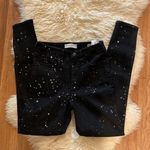 Sanctuary Social Standard by Black Jeans w/ Silver Splatter Paint Dots EUC Sz 4 Photo 5