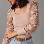 VICI  | Sophia Crochet Sleeve Sweater Top Photo 1