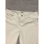 Garnet Hill relaxed 5 pocket jeans size 12 White Straight Leg Photo 3