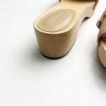 Ann Taylor Missy Leather Dominican Sand Chain Mule Clog Slides, Size 7 Photo 11