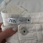 ZARA  boot cut white jeans Photo 1