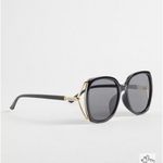 Torrid Black Square Smoke Lens Side Vent Sunglasses Sz.OS NWT Photo 1