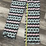 Fuzzy Pajama pants aqua and pink M Size M Photo 6