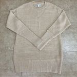Nine West  Cream Tan Ribbed Sweater Photo 3