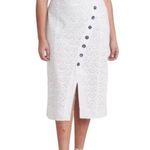 Tanya Taylor NWT Azalea Button Front White Eyelet Linen Skirt 16 Photo 0