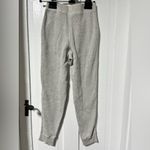 Pact Organic Cotton gray waffle knit joggers with pockets size XS Photo 2