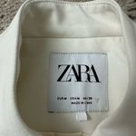 ZARA  Crop Blazer in Oyster White Size Medium Photo 3