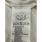 COS  White Pleat Front Short Sleeves Women’s Blouse Top Work Office, size large Photo 5