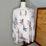 Free People  Tree Swing Floral Tunic Top Mini Dress Pearl Combo Extra Small XS Photo 1