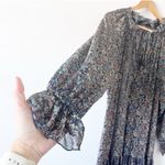 Free People  Feeling Groovy Border Midi Dress in Dark Blue Photo 3