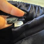 Gap  cropped shiny navy pants size 10 Petite Photo 4