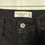 Abercrombie & Fitch Ultra High Rise 90s Straight Jean in Black Size 24 or 00 Photo 6