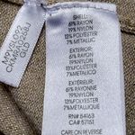 Calvin Klein Sparkly Gold Thread Beige Long Sleeve Turtleneck Sweater Women’s M Photo 7