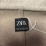 ZARA Women’s Light Grey Wool-Blend Long Jacket. Size: Medium Photo 1