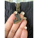 Desigual  Women's Art Deco Artsy Floral Solid Textured Dress Front Open Pockets M Photo 4