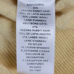 Banana Republic  Sweater Vest Womens S Yellow Wool Angora Blend Flower Detail‎ Photo 5